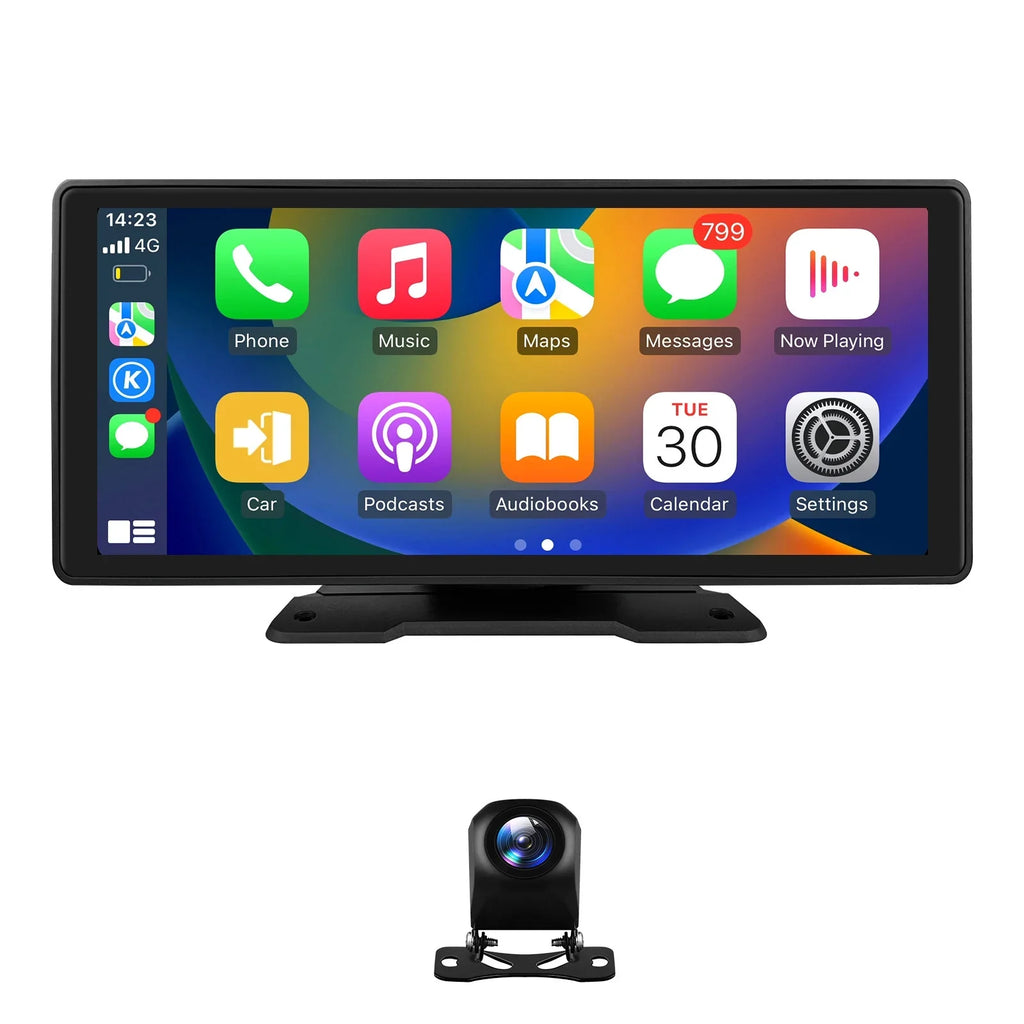 Android Auto Wireless Apple Carplay 360° Adjustable 10.26 millimeter Touchscreen Car Radio Stereo Head Unit Bluetooth GPS Navigation Player With Backup Camera