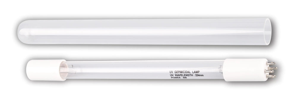 Bluonics (2pcs) 6W UV 4 Prong Replacement Bulb & Quartz Sleeve Tube for our Purifier Ultraviolet Light System