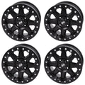 (4 Pack) 4/137 Tusk Uinta Beadlock Wheel 14X7 4.0 + 3.0 Matte Black For Can-Am Defender Hd10 Pro Lone Star 2021-2022