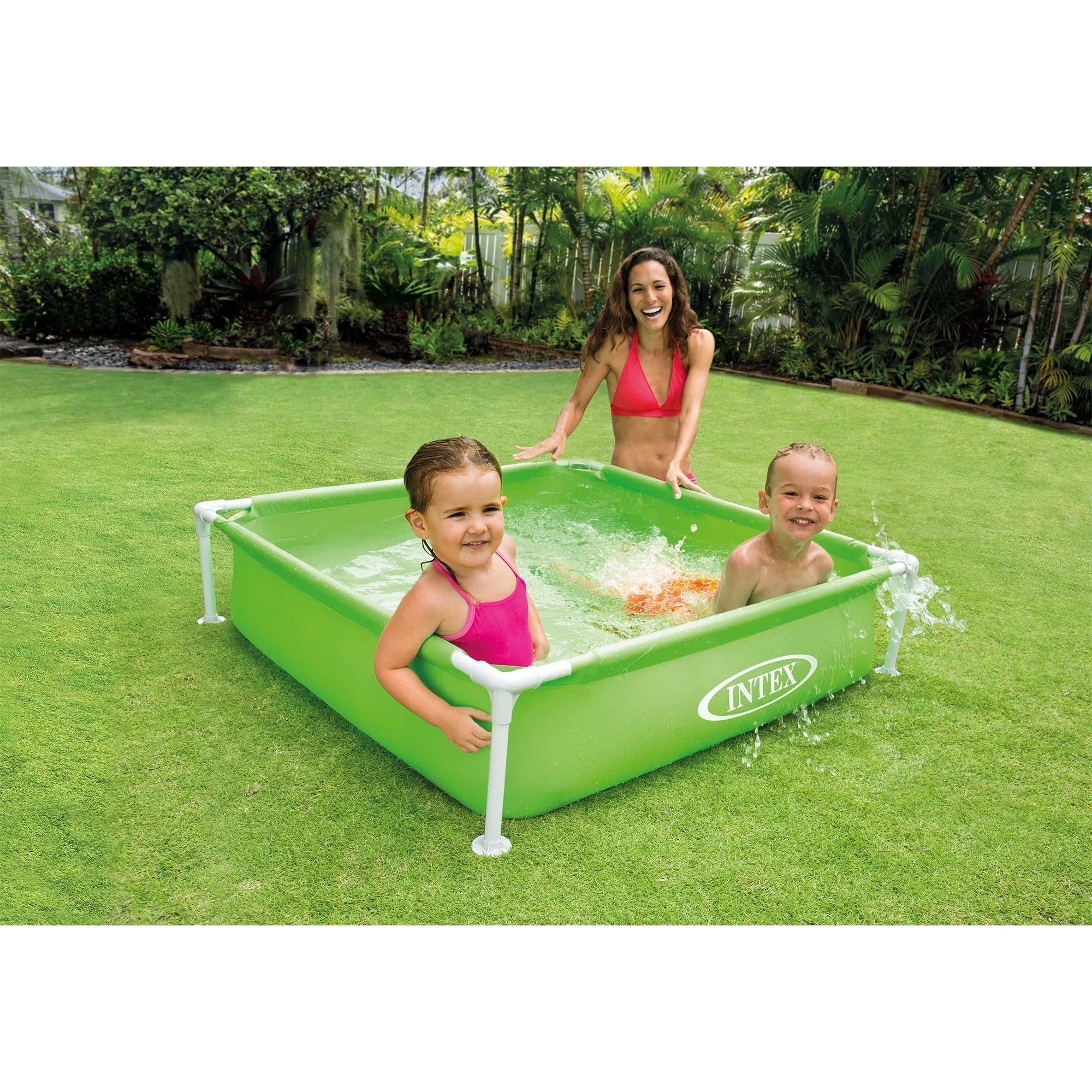 Intex Mini Framed Beginner Outdoor Kiddie Swimming Pool; Color Varies