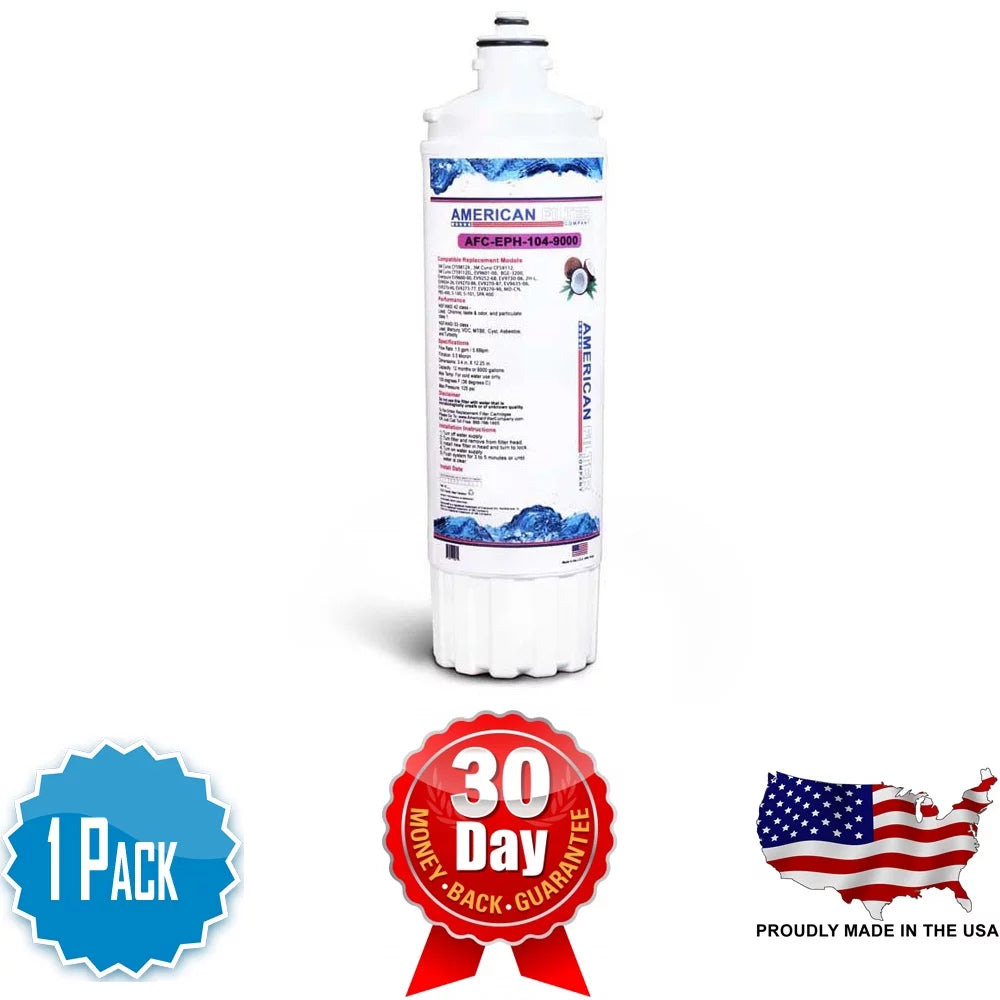 AFC Brand ; Filters ; Model # AFC-EPH-104-9000 ; Compatible with EverPure® SPA 400 - 1 Filters - Made in U.S.A.