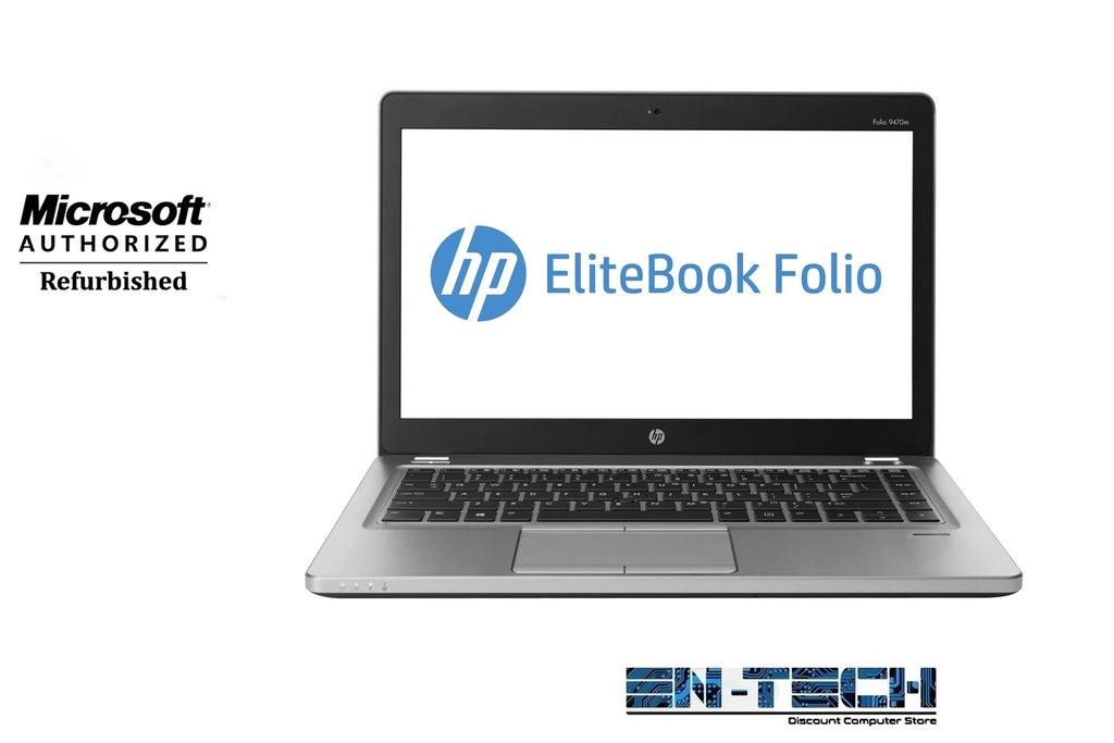 HP EliteBook Folio 9470m 14.0 in USED Laptop - Intel Core i5 3437U 3rd Gen 1.90 GHz 8GB 128GB SSD Windows 10 Pro 64-Bit - Webcam