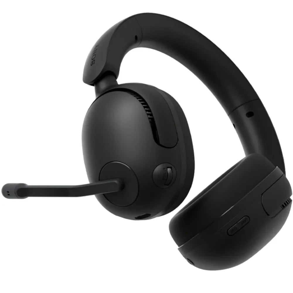 Sony WHG500/B INZONE H5 Wireless Noise Cancelling Gaming Headset; Black Bundle with Deco Gear Pro Audio Headphone Stand; 6 Foot USB-A to USB-C Cable & 2 YR CPS Enhanced Protection Pack