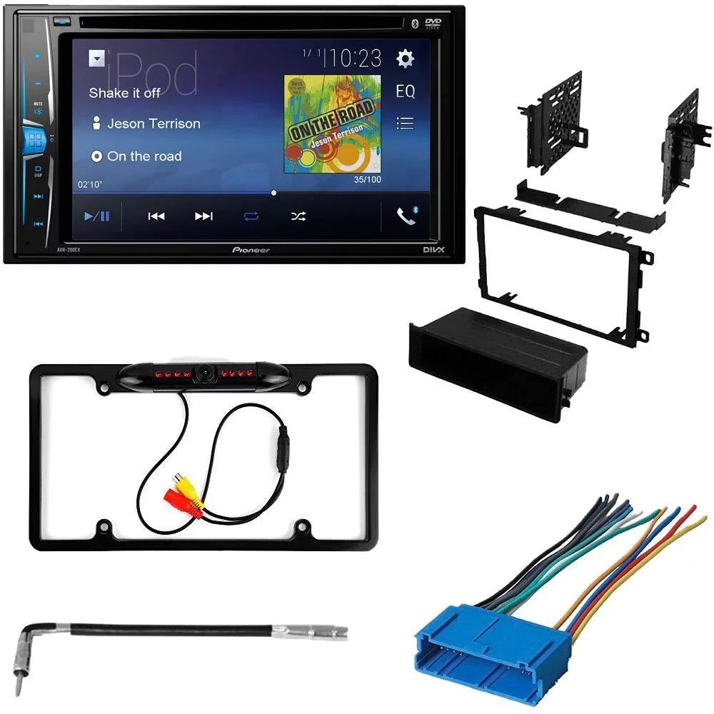 KIT785 Bundle with Pioneer Multimedia DVD Car Stereo and Installation Kit - for 1996-1999 Buick Riviera / Bluetooth DVD Touchscreen Radio - Backup Camera; Double Din Dash Kit