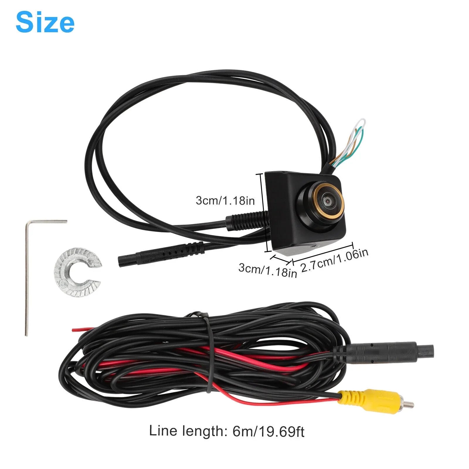 170° Car Rear View Backup Reverse Camera Parking Cam 360° Adjustable Fluidproof