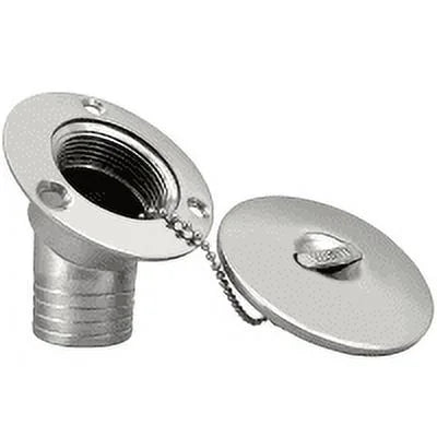 ISURE MARINE Boat 316 Stainless Steel 2"(50mm) Angled Neck 45° WASTE Deck Fill/Filler Cap Keyless Thru Hull Hardware