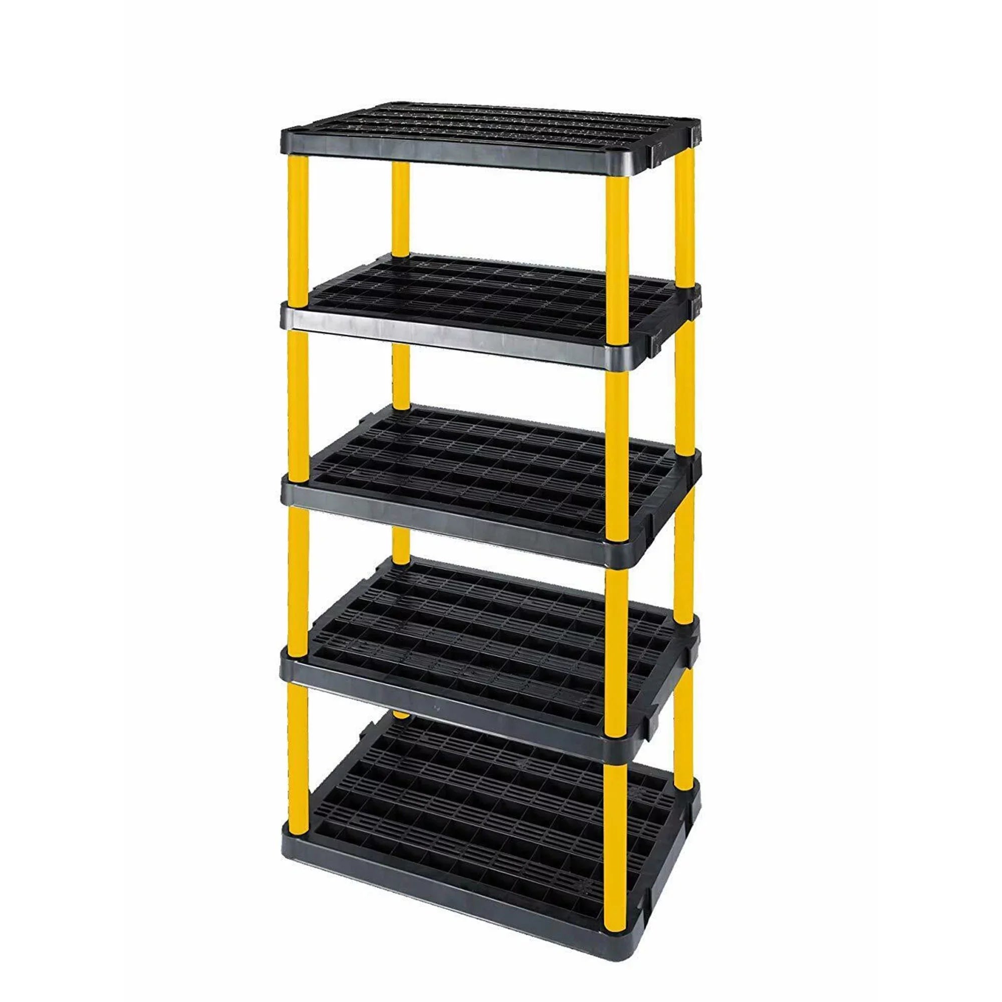 Gracious Living Extra Large Premium Duty Ventilated Plastic Shelving; Black