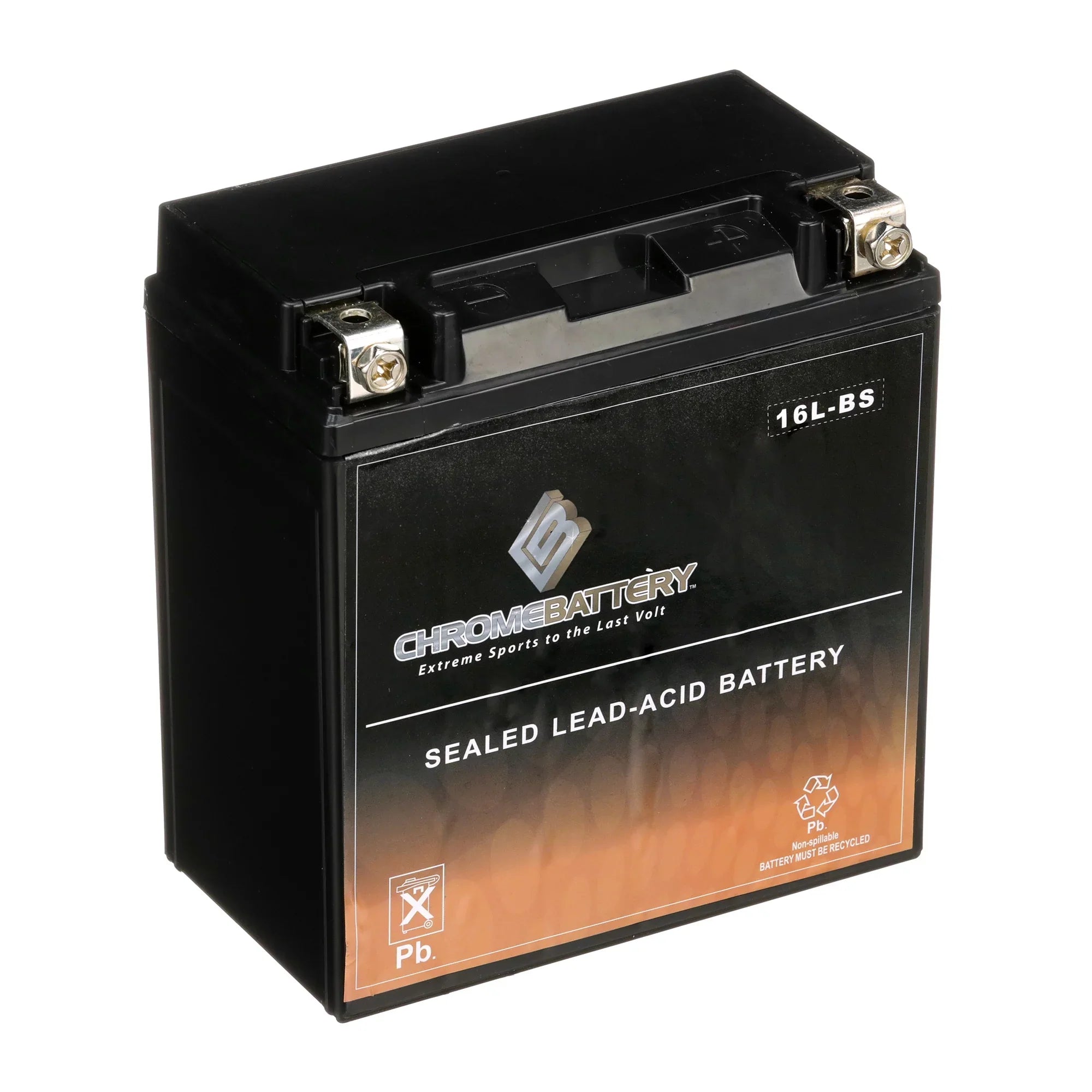 Chrome Battery YTX16L-BS (16L-BS 12 Volt;14 Ah; 230 CCA) Jet Ski Battery for Kawasaki 650cc Jf650 X2 1988