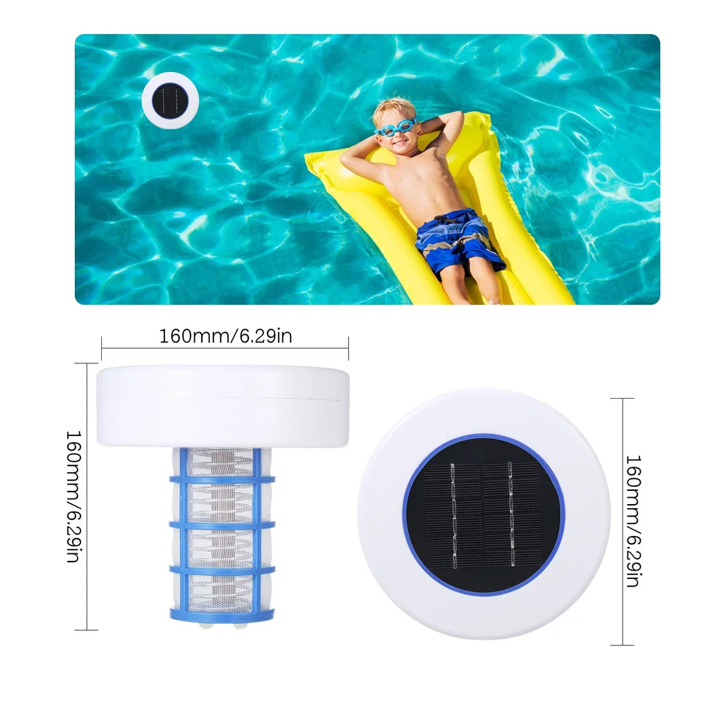 Mixfeer Solar Swimming Pool Solar Pool-Ionizer Swimming Pool Algae Inhibition Chlorine-Free Processor