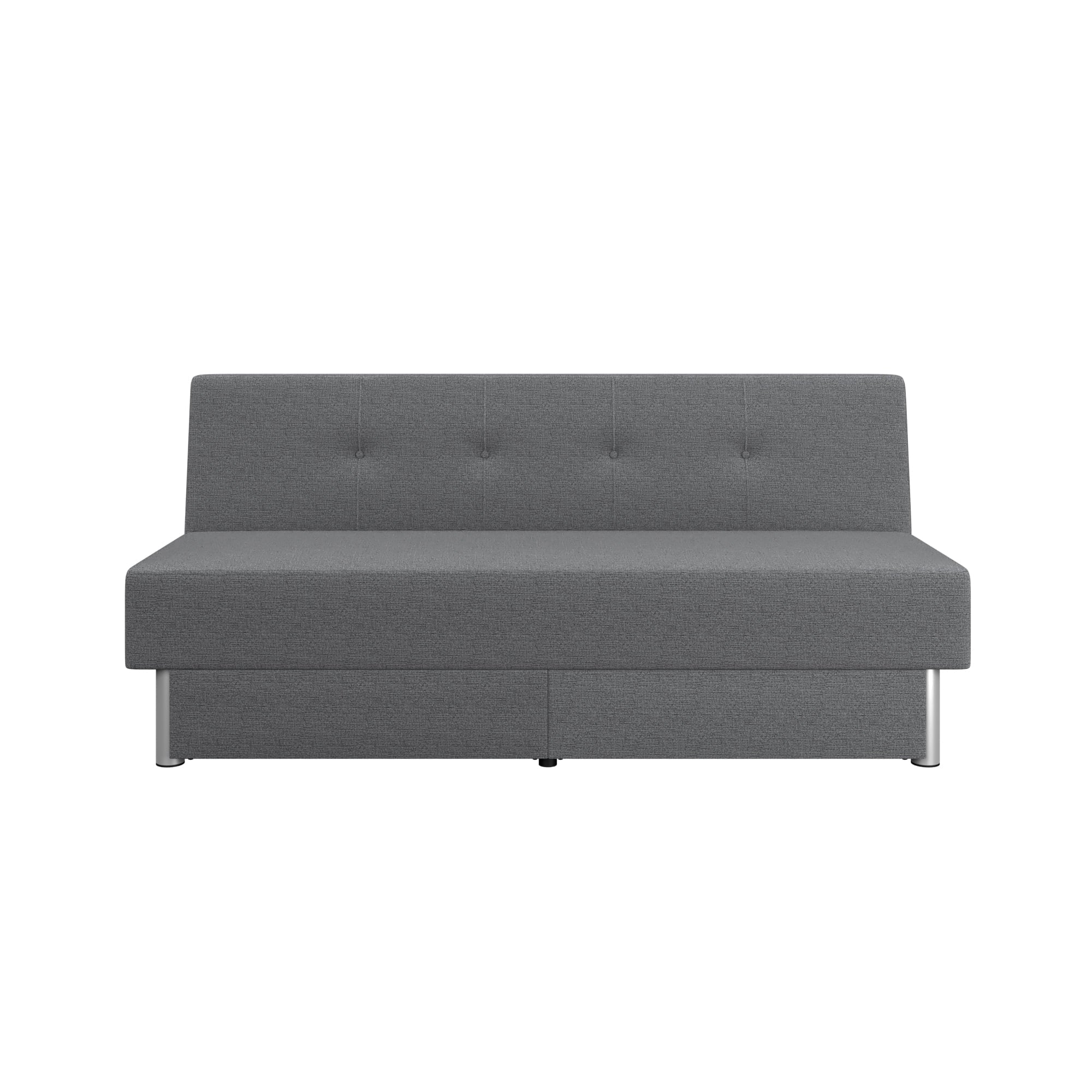 Serta Windsor Futon with Storage and Power; Gray Fabric