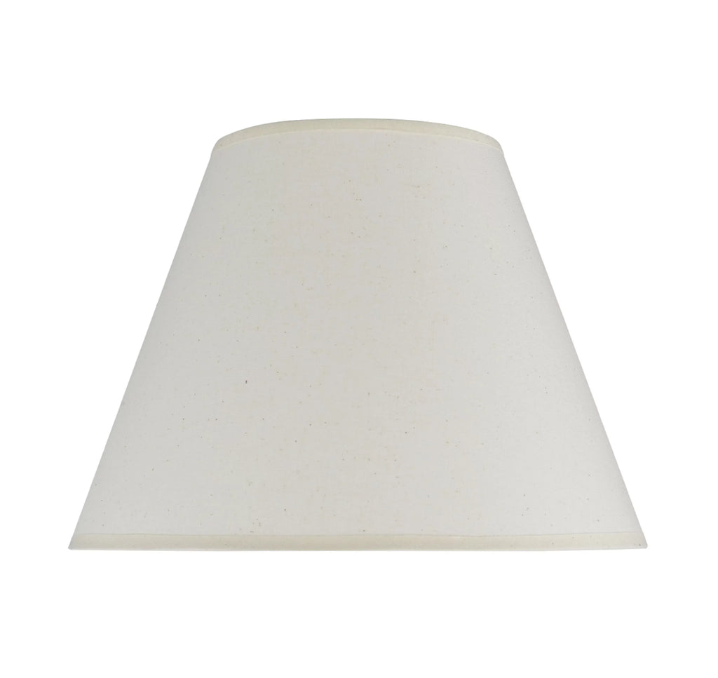 Aspen Creative 32030 Transitional Hardback Empire Shape Spider Construction Lamp Shade in Ivory; 12" wide (6" x 12" x 9")