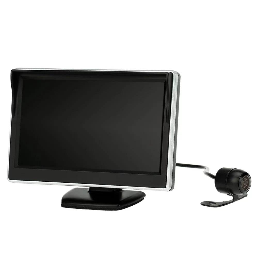 Car Rear View Backup System - 5 cm TFT LCD Display Monitor with Parking Camera for Safe Reverse and Parking Assistance