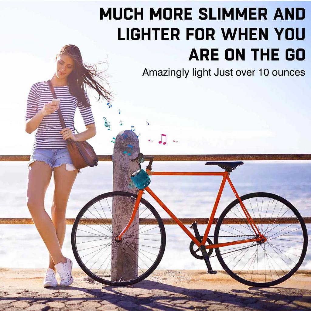 Bluetooth Speaker: Powerful Stereo Sound; IPX7 Liquidproof; True Wireless Stereo Pairing; Portable Design; Latest Bluetooth V5.2 - Perfect for Mi Max 3; Beach; Outdoor; Home; Parties; Scooter - Blue