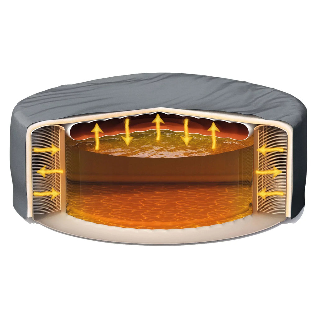 Intex PureSpa Plus Greystone Inflatable Hot Tub; 94 x 28"; with Phone Tray