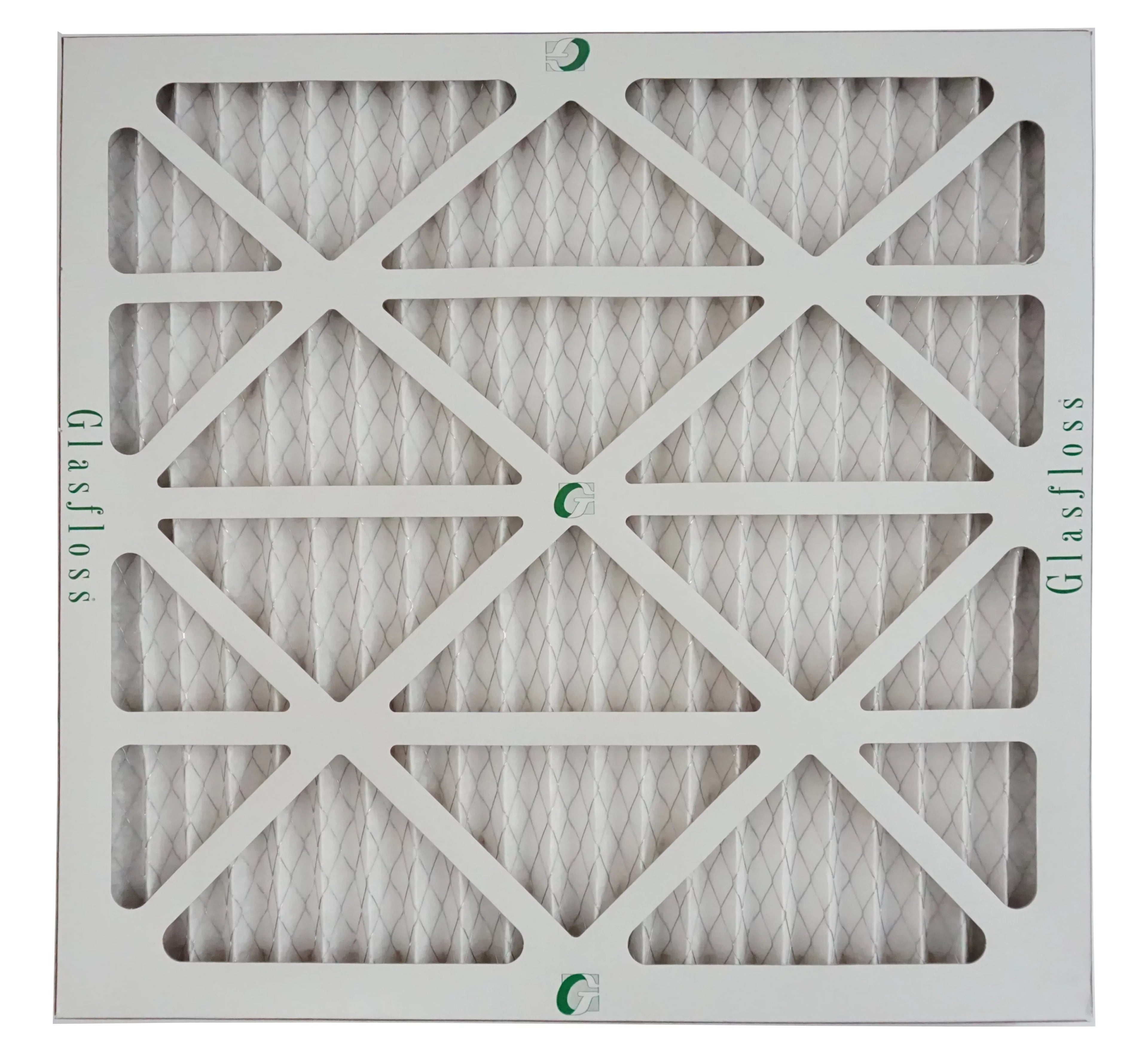 Glasfloss Air Filter 20x20x2 - 2" MERV 10 - (Pack of 4) - Pleated AC or HVAC Air Filter - Furnace Air Filter - Home or Office - Made In The USA.
