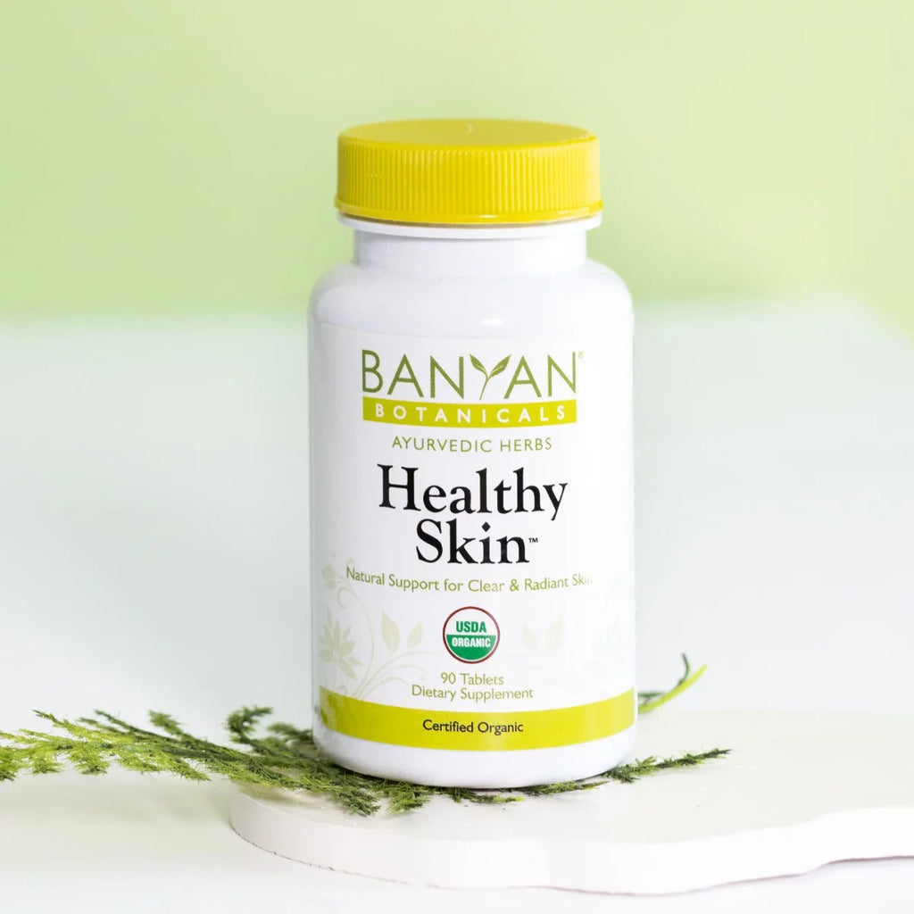 Banyan Botanicals Healthy Skin - USDA Certified Organic - 90 Tablets - Daily Supplement for Radiant; Flawless Skin*