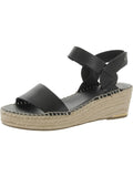Franco Sarto Womens Patra Leather Woven Espadrilles