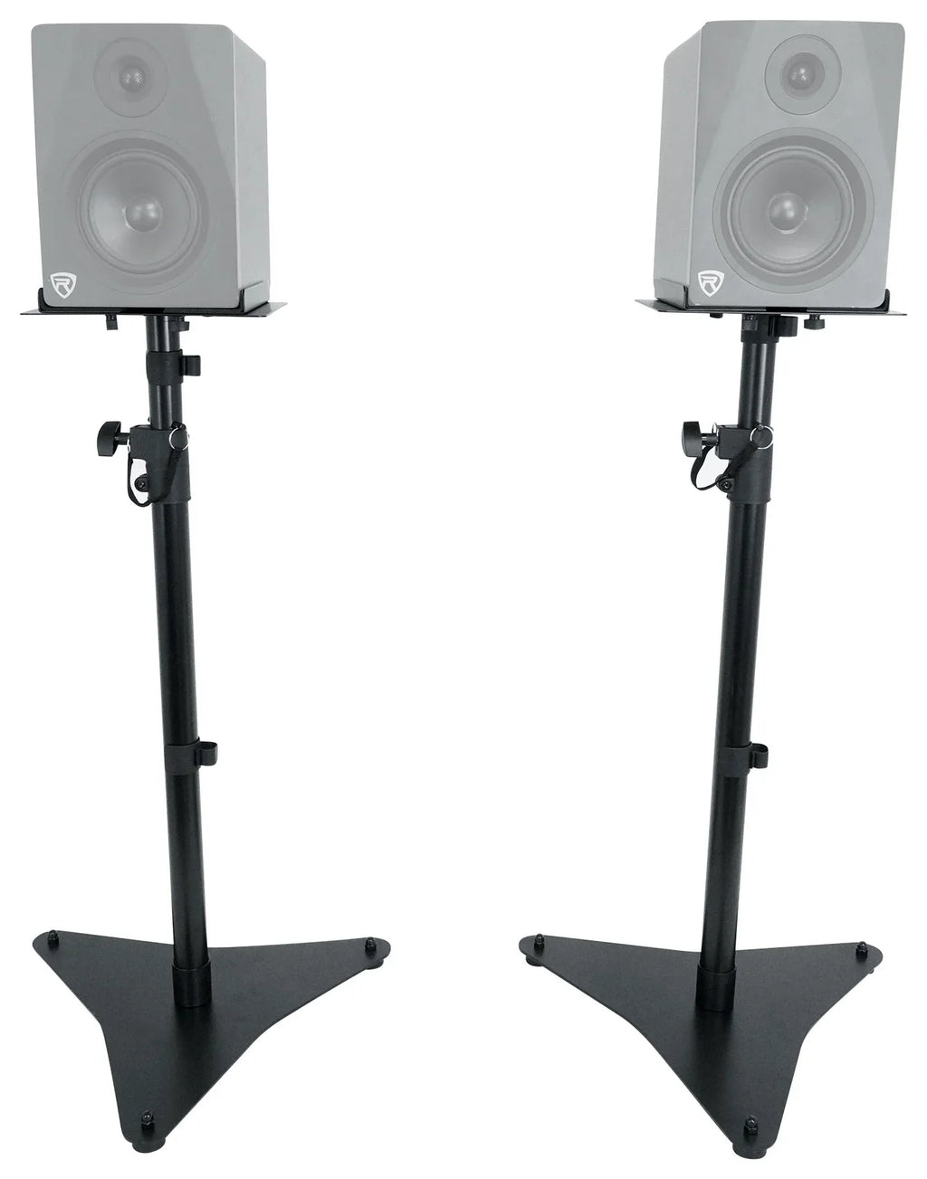 Rockville RVSM5 Pair Studio Monitor Bookshelf Speaker Stands w/Adjustable Height