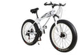 26 foot 21 Speed 4.0 Fat Tire Bike Snow and Grass Sand Bike MTB Shark White