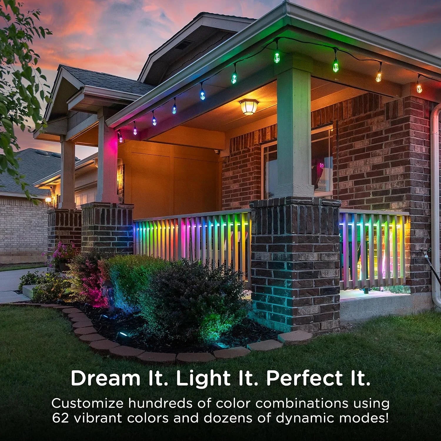 CXIAN Premium Smart Color Changing LED Strip Lights; 24ft; Indoor/Outdoor Flexible Light Strip; Fully Customizable Color; Dimmable; Built in Timer; Under Cabinet Lighting; 58088