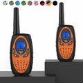 Two Way Radios for Adults; FRS Walkie Talkie Long Range /Hands Free Walki Talki with Noise Cancelling for Women Kids Camping Hiking Cruise Ship (Orange 2 in 1)
