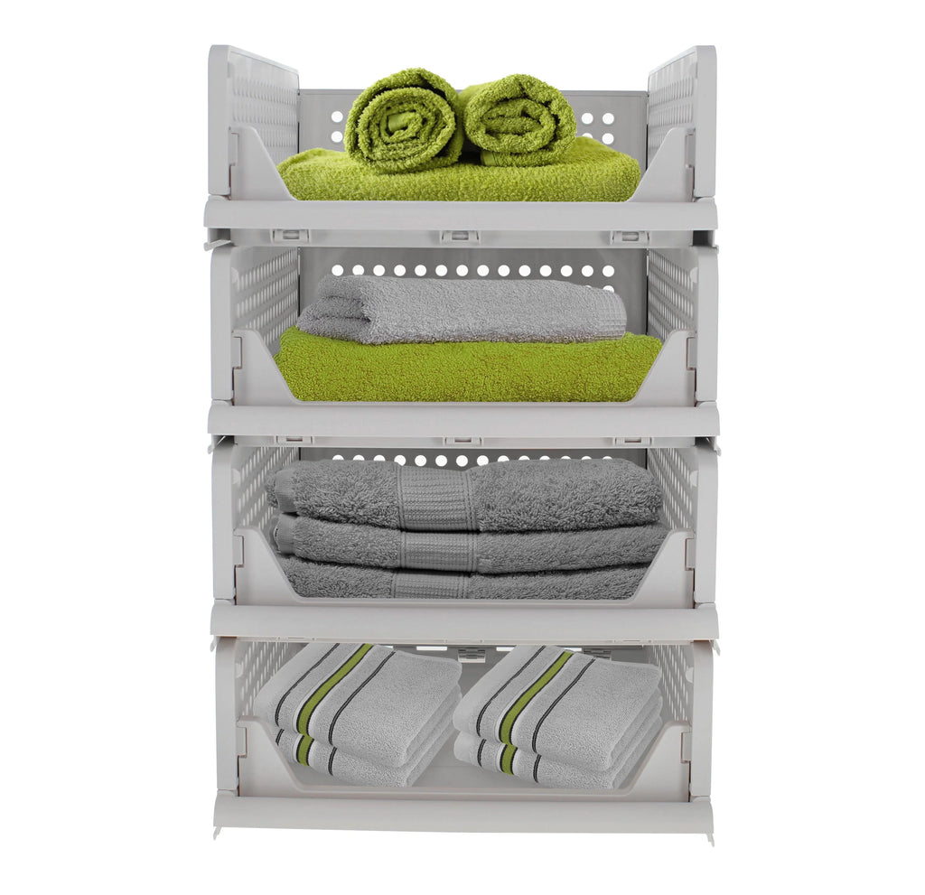 Creekview Home Emporium Stacking Drawer Organizer - 4 Plastic Stackable Drawers