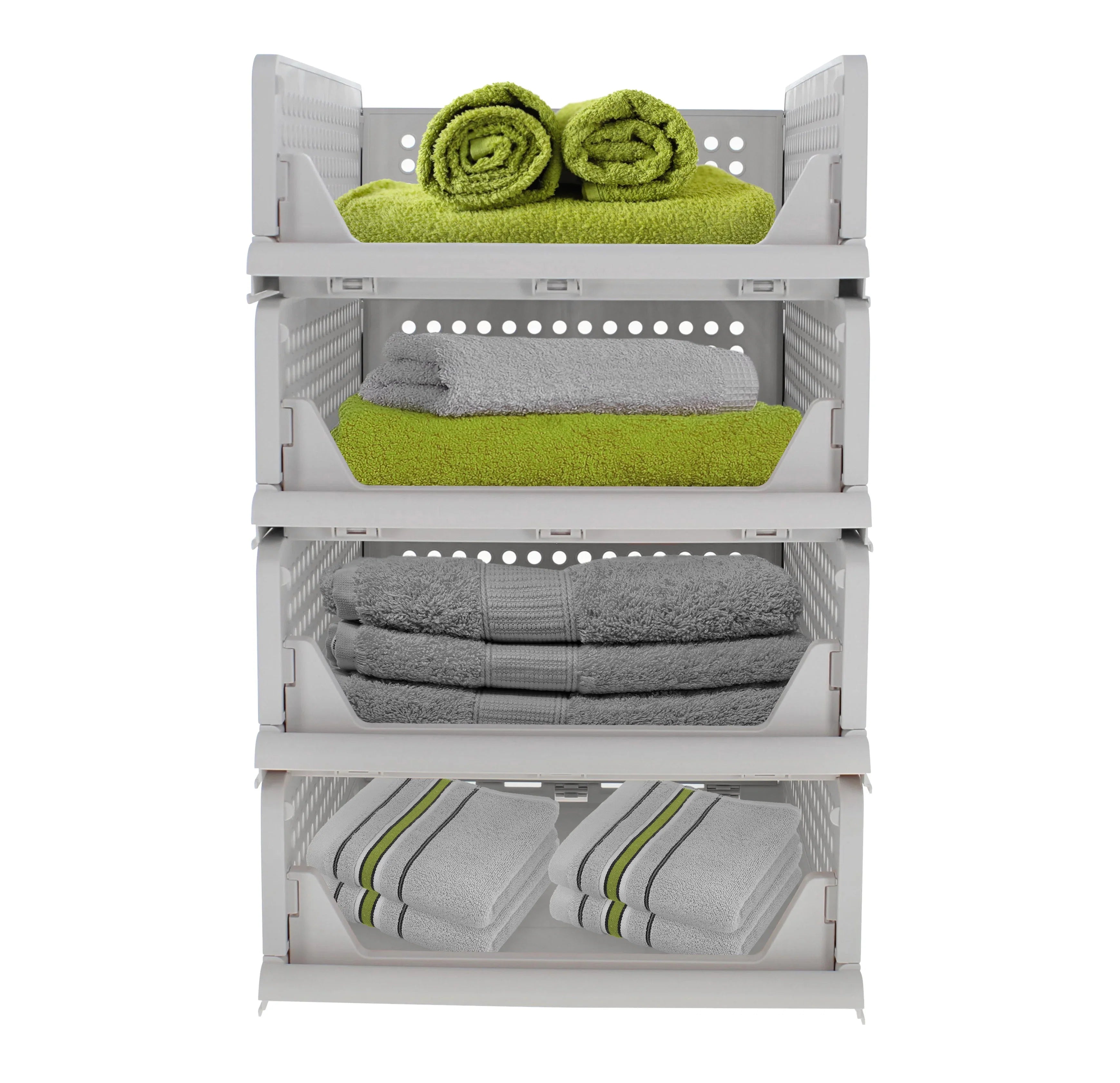Creekview Home Emporium Stacking Drawer Organizer - 4 Plastic Stackable Drawers