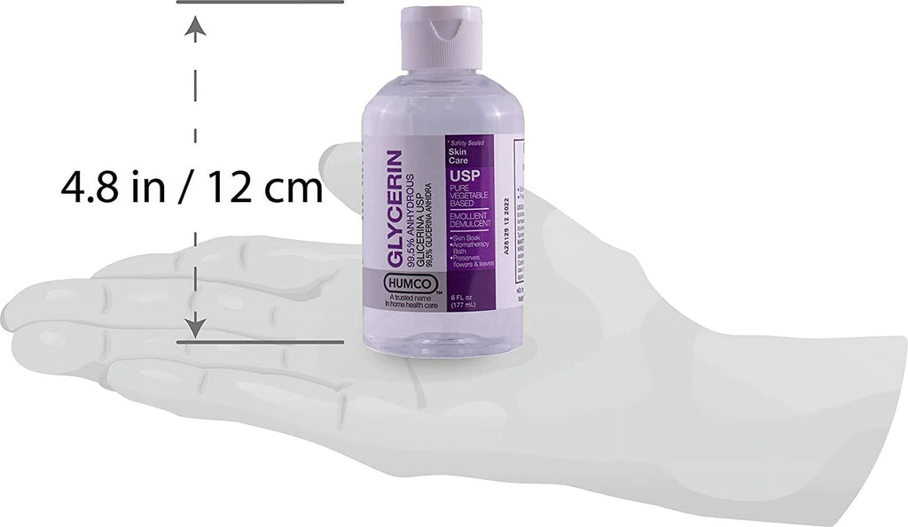 Humco Glycerin Skin Protectant USP 99.5% 6oz Each; Pack of 4