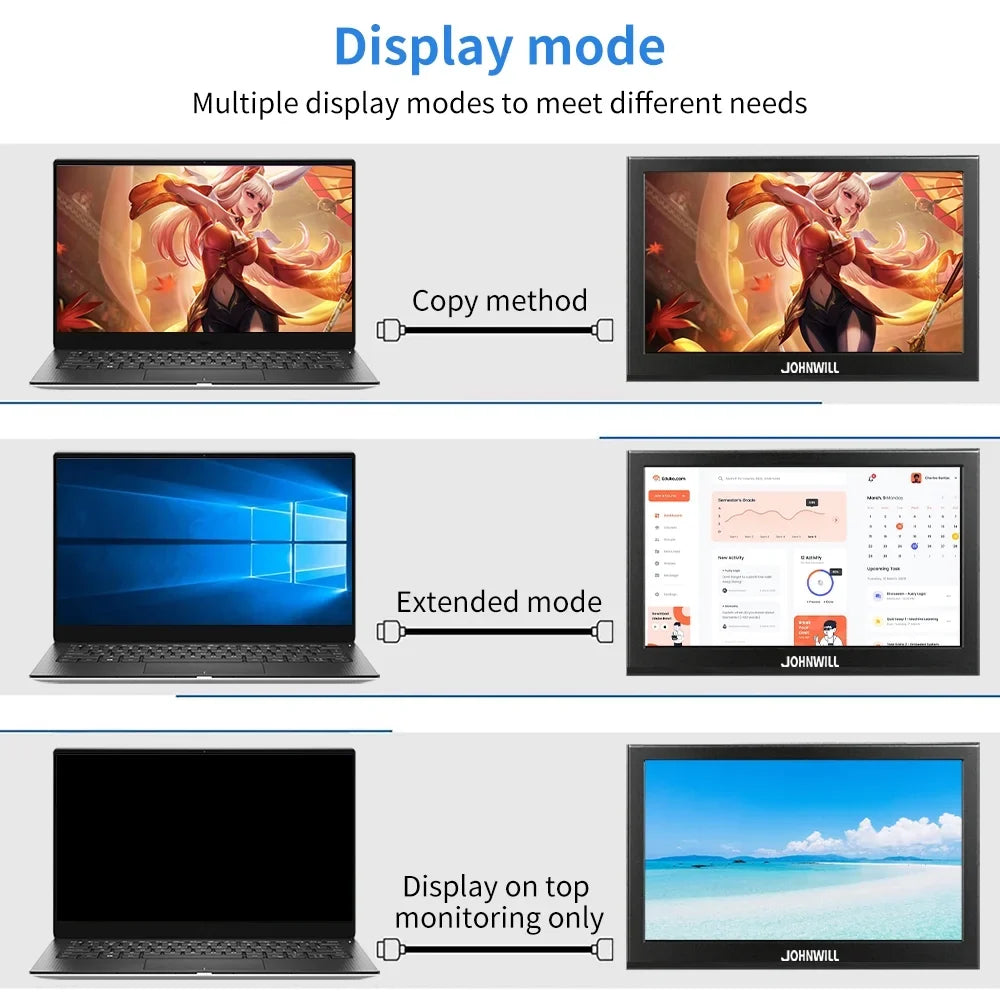 Protable Monitor 11.6 foot 1366x768 60Hz TouchScreen Compture Monitor For PC Gamer PS4 XBOX Stick Switch Raspberry PI Display