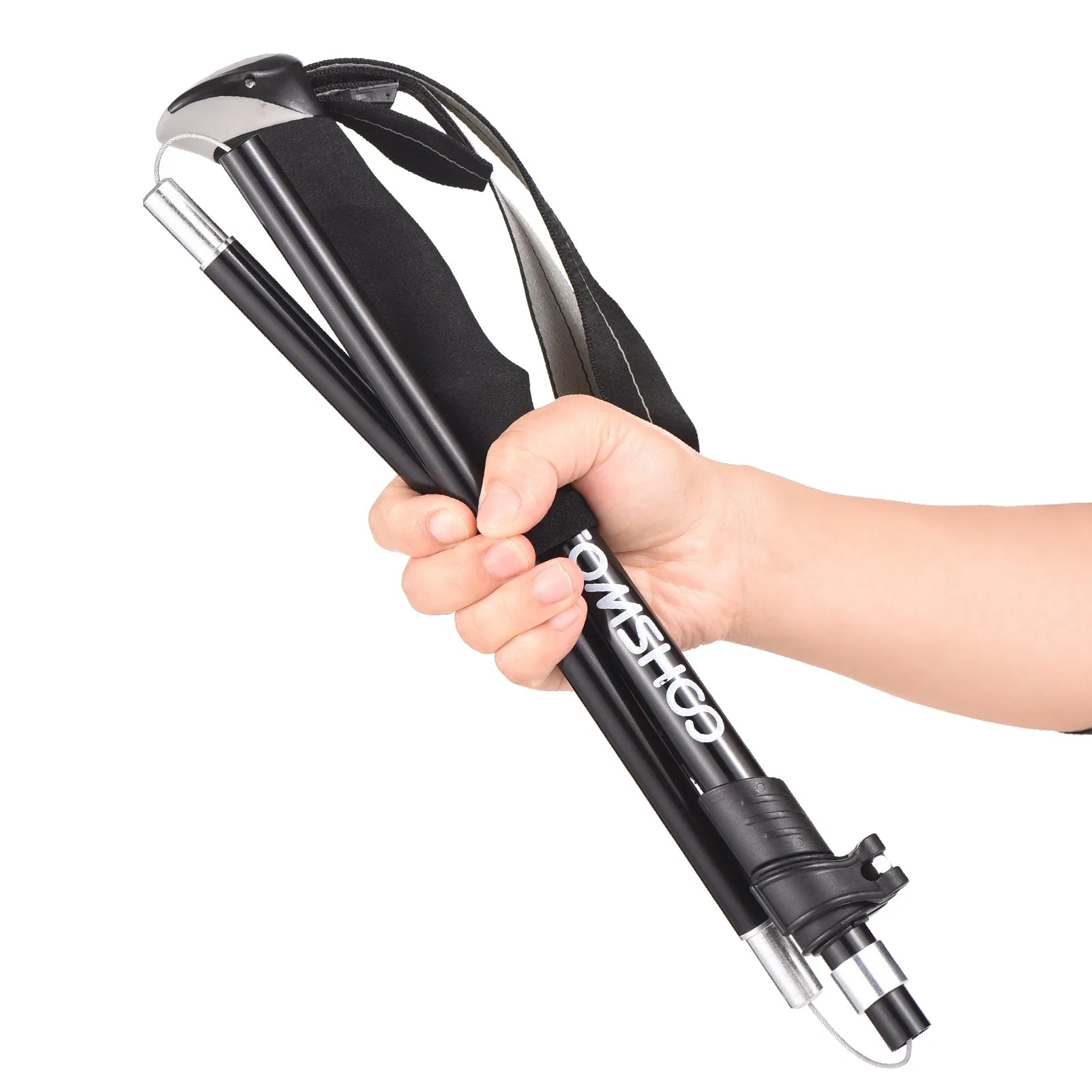 TOMSHOO Lightweight Collapsible Trekking Pole Set for Hiking Camping Backpacking Sturdy and Portable