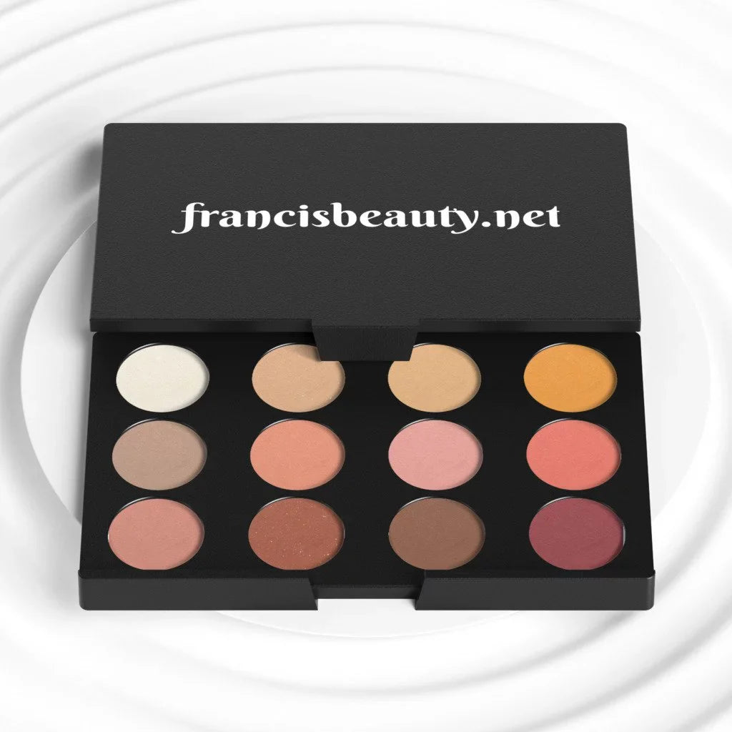Francis Beauty 12 Color High Pigmented Eyeshadow Palette; Day Light