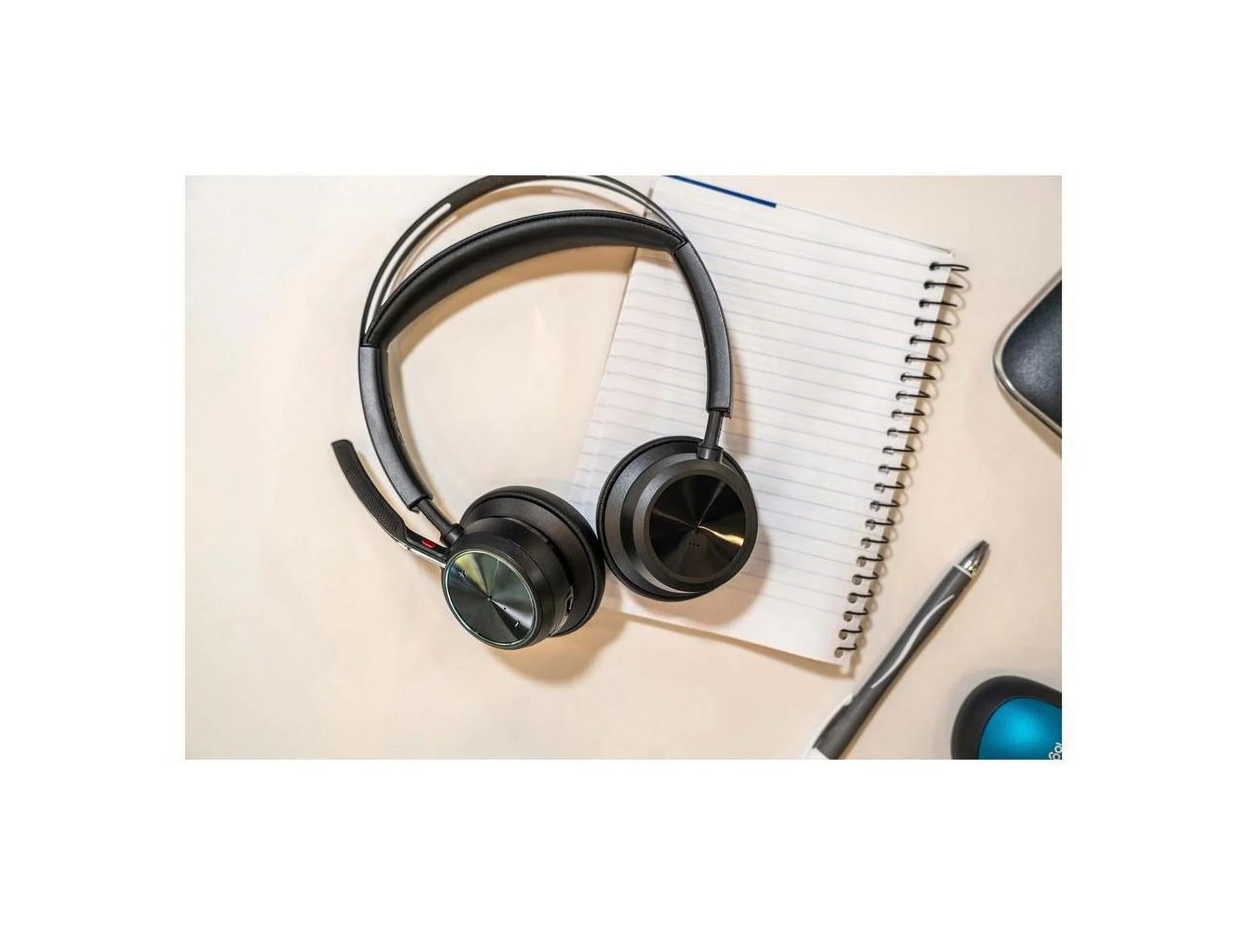 Poly Voyager Focus 2 USB-A Bluetooth Stereo Headset - Siri; Google Assistant - Stereo - USB Type A - Wired/Wireless - Bluetooth - 298.6 ft - 20 Hz - 20 kHz - On-ear; Over-the-head - Binaural - Supr...