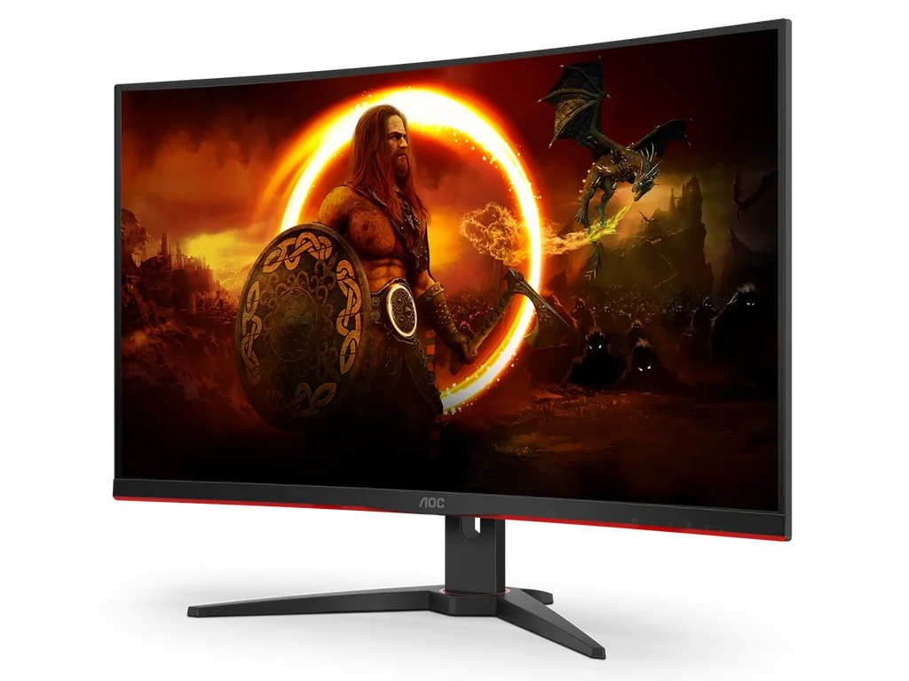 AOC 32" (31.5" Viewable) 240 Hz VA FHD Curved Gaming Monitor FreeSync Premium (AMD Adaptive Sync) 1920 x 1080 123% sRGB; 91% DCI-P3; 85% NTSC HDMI; DisplayPort; Audio (C32G2ZE)