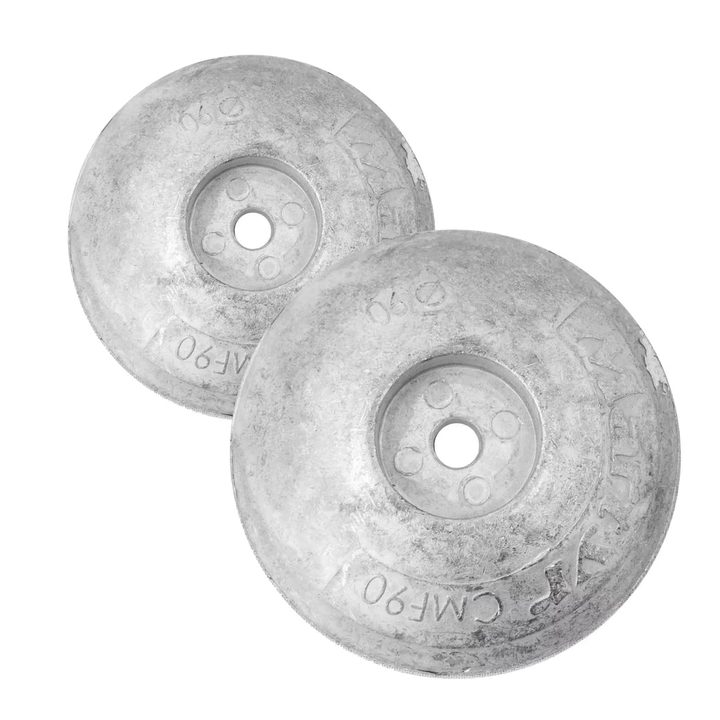 Five Oceans Zinc Alloy Rudder/Trim Tab Disc Anode; 3-1/2 inches (90mm)(Pair) FO4175-M2