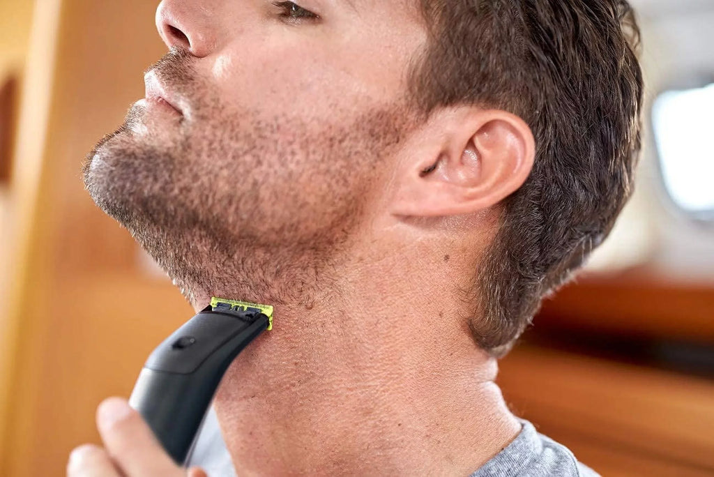 PHILIPS Norelco OneBlade Hybrid Styler Powered Trimmer & Shaver; QP6510 + OneBlade Body Kit; 3 Pieces; Black