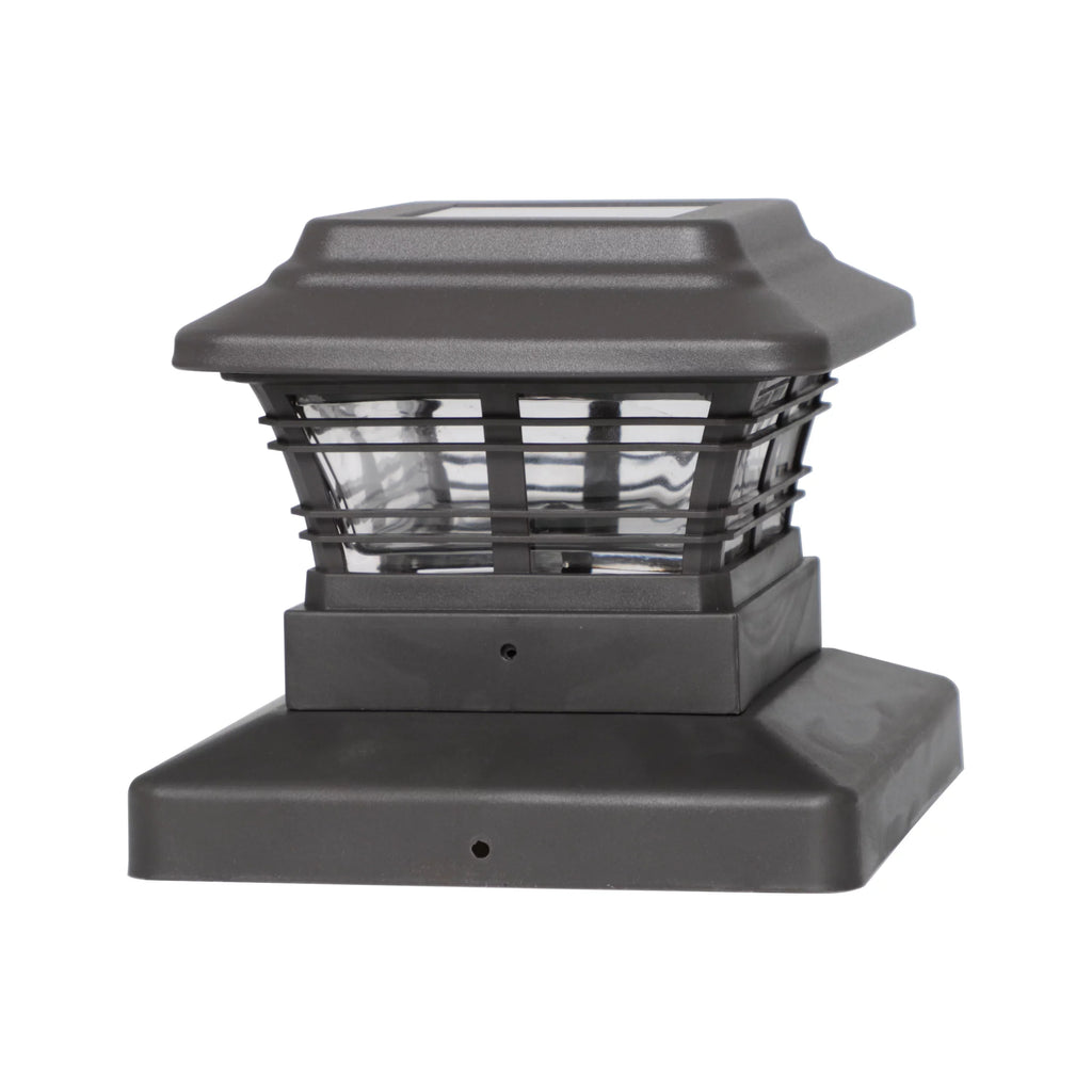 Better Homes & Gardens Solar Powered 4'' x 4'' Post Light; LED Light (4-Pack)