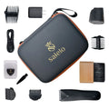 Salelo Current-activated Groin Hair Trimmer VIP Kit | Grooming Kit for Manscaping; Pubic Hair | Rechargeable & Liquidproof Ball Shaver | Personal Groomer for Men with Ceramic Replacement Blades & Storage Case