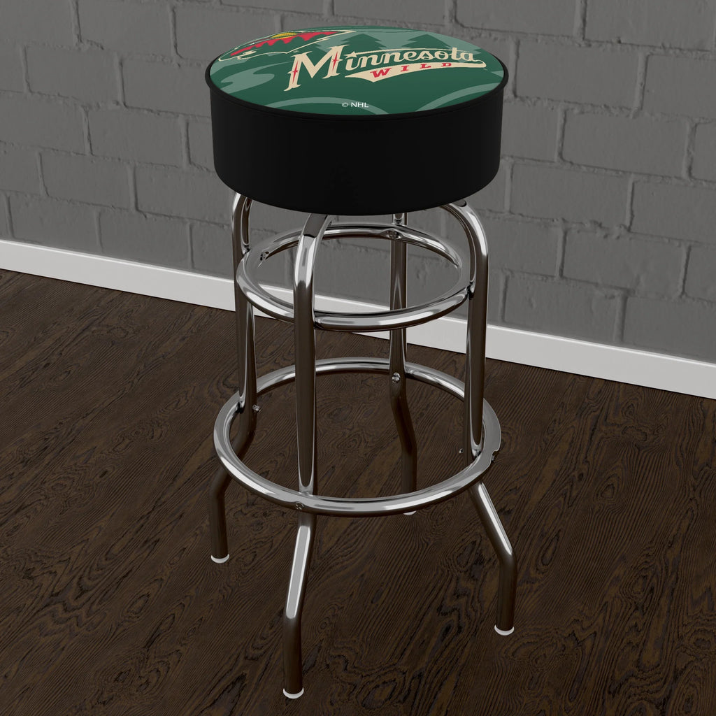 Trademark Gameroom Minnesota Wild Fluidmark Bar Stool with Padded Seat