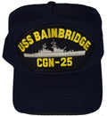 USS BAINBRIDGE CGN-25 SHIP HAT - NAVY BLUE - Veteran Owned Business