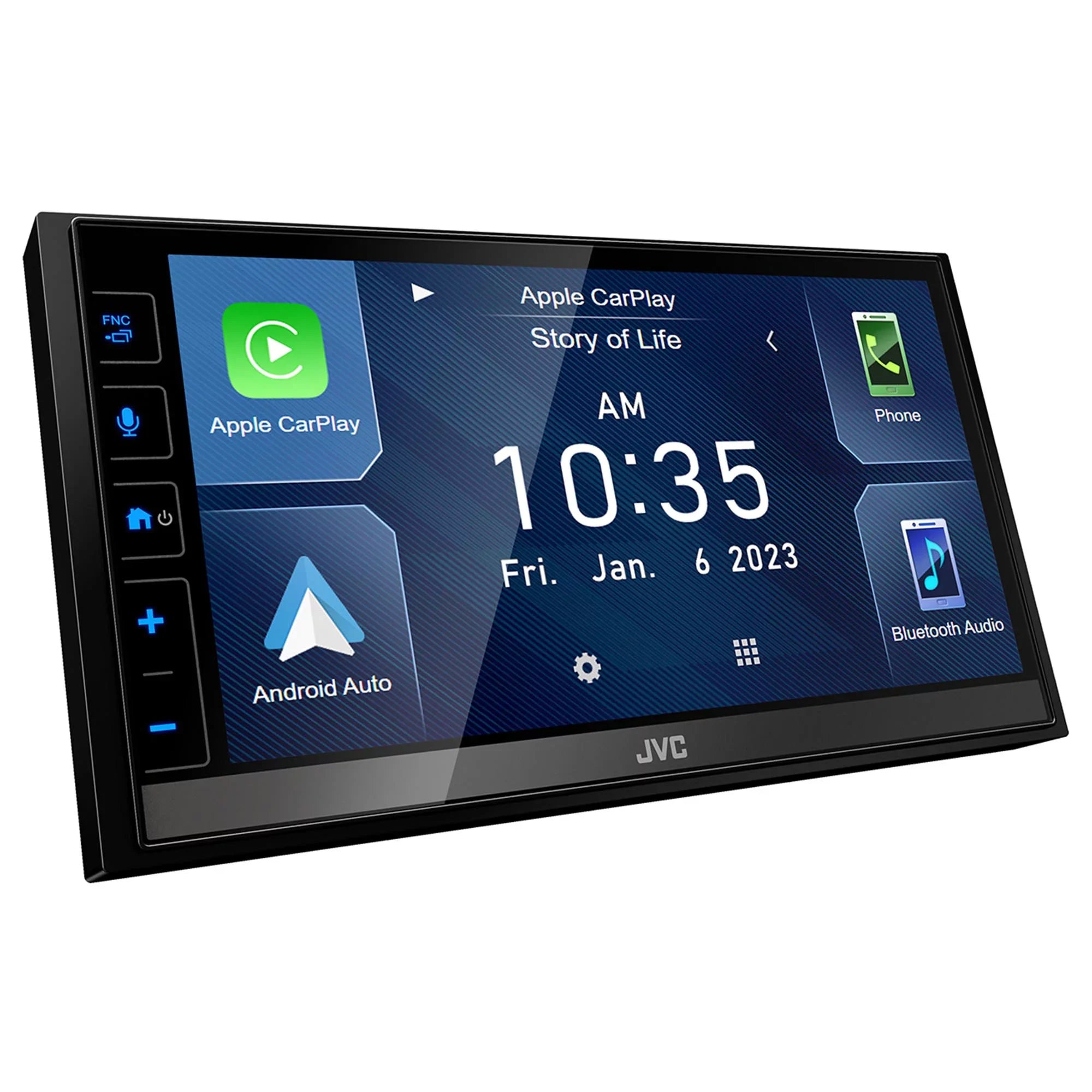JVC KW-M780BT 6.8" Digital Media Receiver; Compatible With Apple CarPlay / Android Auto with Steering Wheel Interface