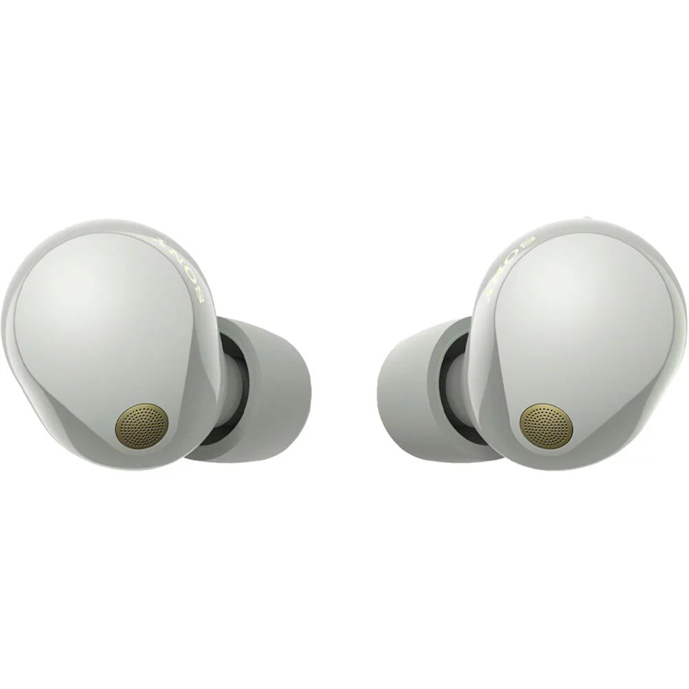 Sony WF-1000XM5 Noise Canceling Wireless Earbuds (Silver) Bundle with 2 YR Warranty