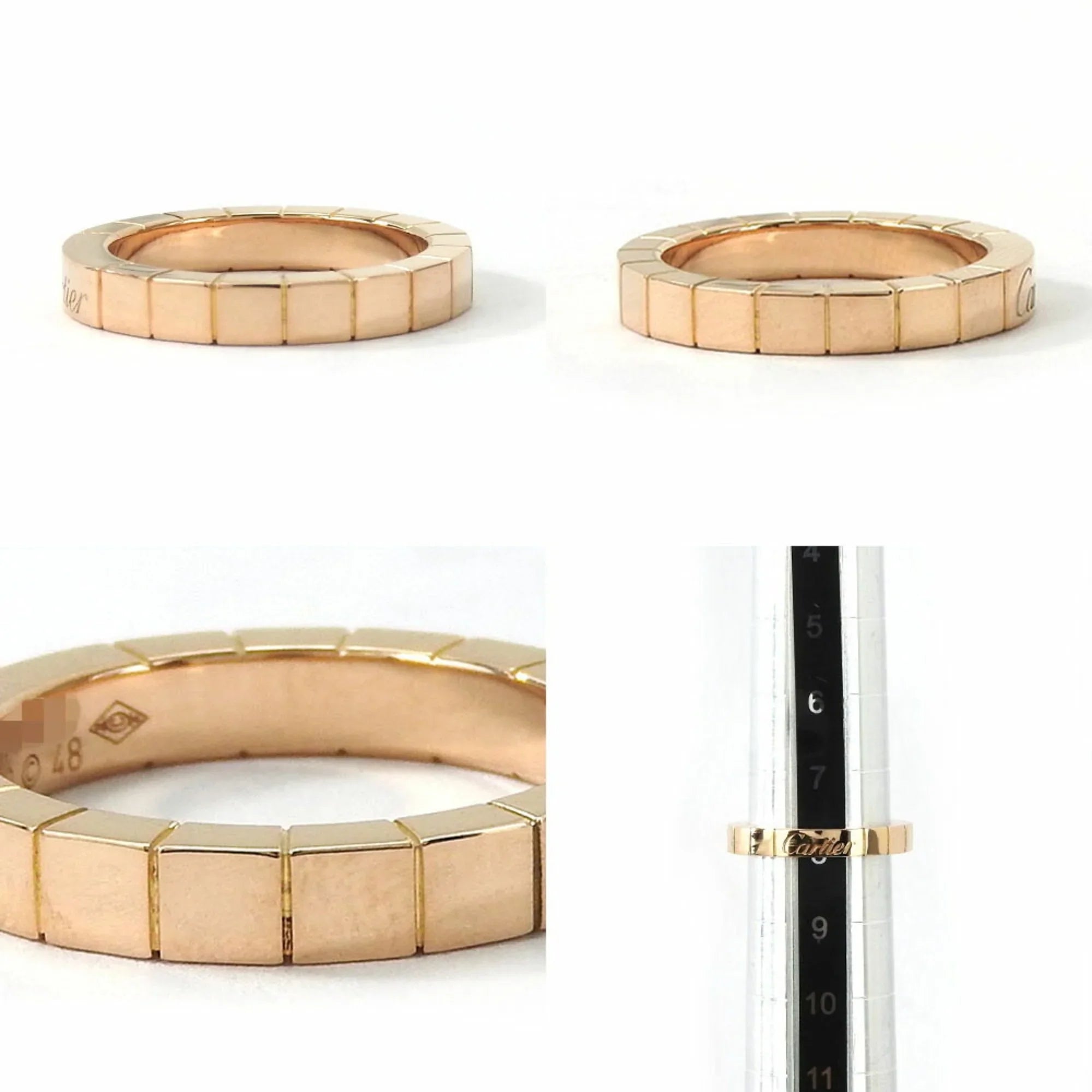 Pre-Owned Cartier Ring Raniere 48 Au750 K18 PG Pink Gold Approx. 5.4g Wedding Accessories Women's ring wedding (Good)