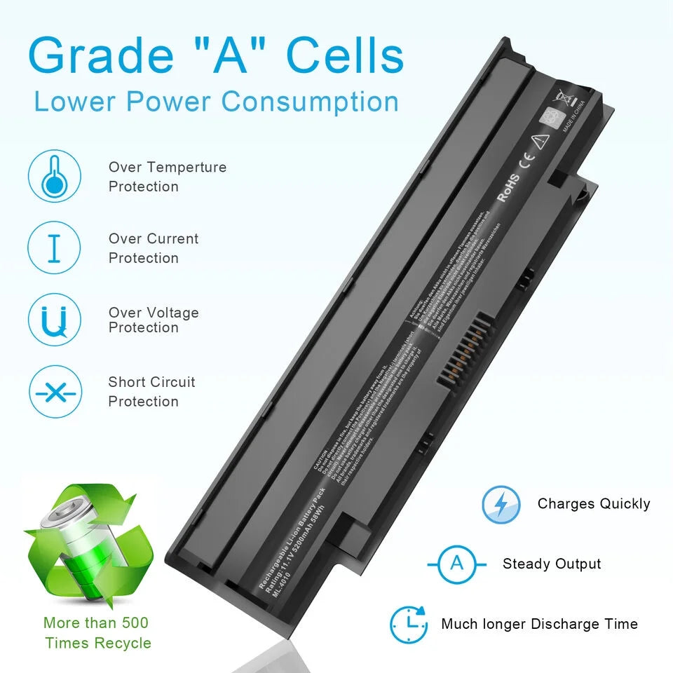J1KND Battery Compatible For Dell Inspiron N5010 N5030 N5040 N5050 N7010 N7110