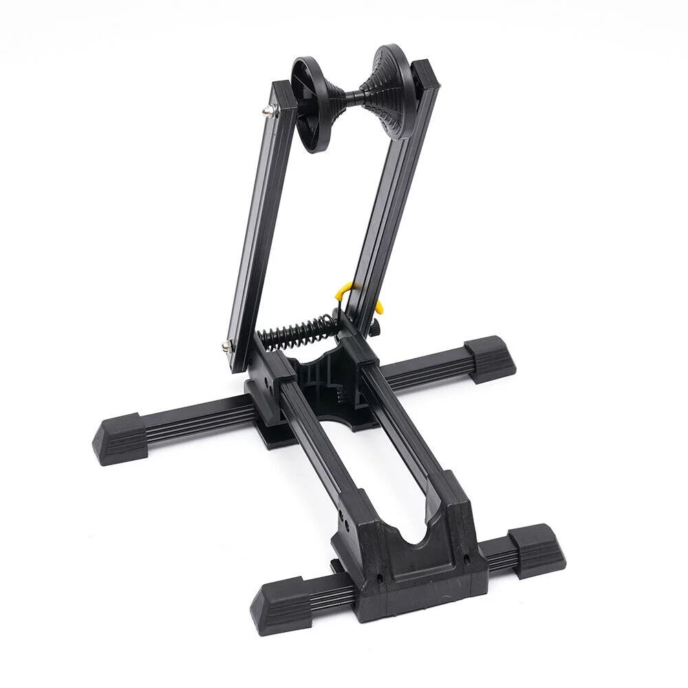 Bike Floor Parking Rack Storage Stand Bicycle Mountain Bike Holder Foldable Black