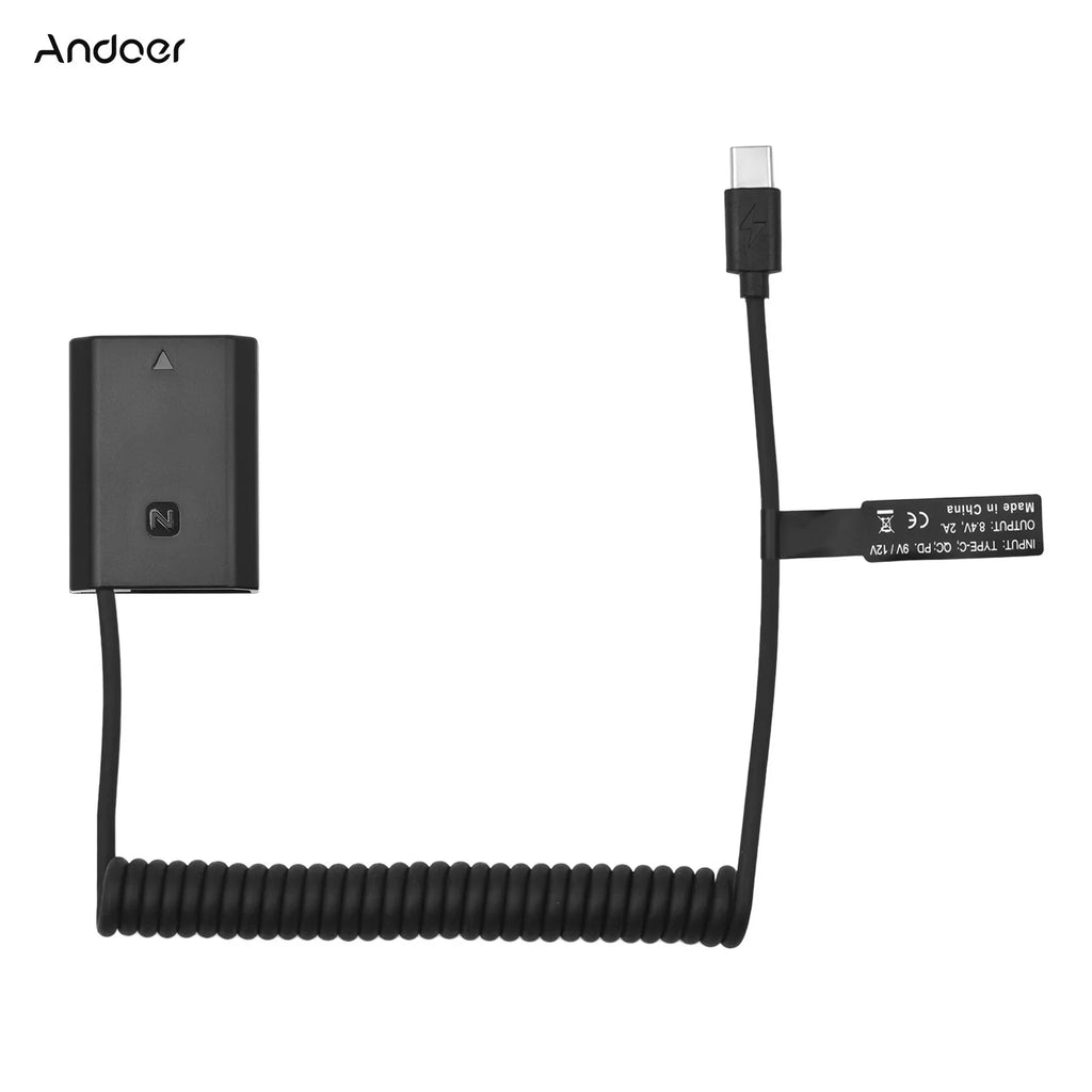 Andoer Adapter;Battery Usb-c Coupler A7c A7iii A7siii A9ii A9r A9s A7siii A7riii A7riv Cameras Usb Type-cA7iii A7siii A7riii Adapter With Usb Cable A6600 A7c With Usb Type-c A6600 A7c A7iii