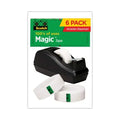 Scotch-Scotch Magic Tape Desktop Dispenser Value Pack; 1" Core; 0.75" x 83.33 ft; Clear (810C40BK)