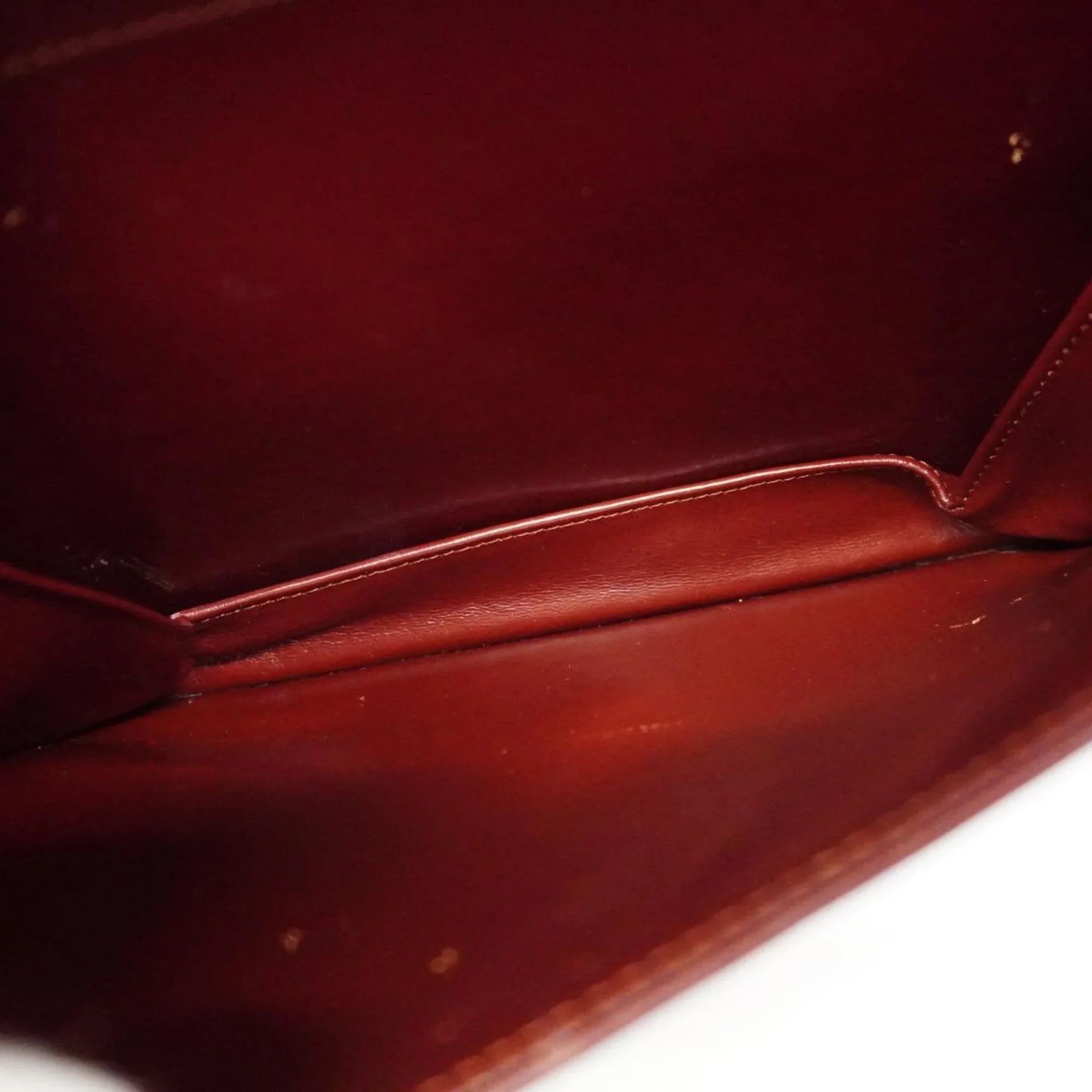 Pre-Owned Cartier Shoulder Bag Must Leather Bordeaux Women's (Good)