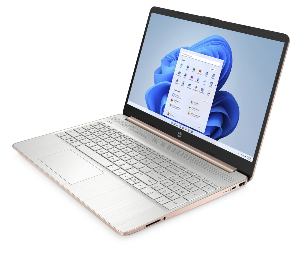 HP 15.6" Notebook FHD AMD Ryzen 5 5500U 16GB RAM 512GB SSD Pale Rose Gold - AMD Ryzen 5 5500U Hexa-Core - 1920 x 1080 FHD IPS Display - AMD Radeon Graphics - 16GB DDR4 RAM - 512GB SSD