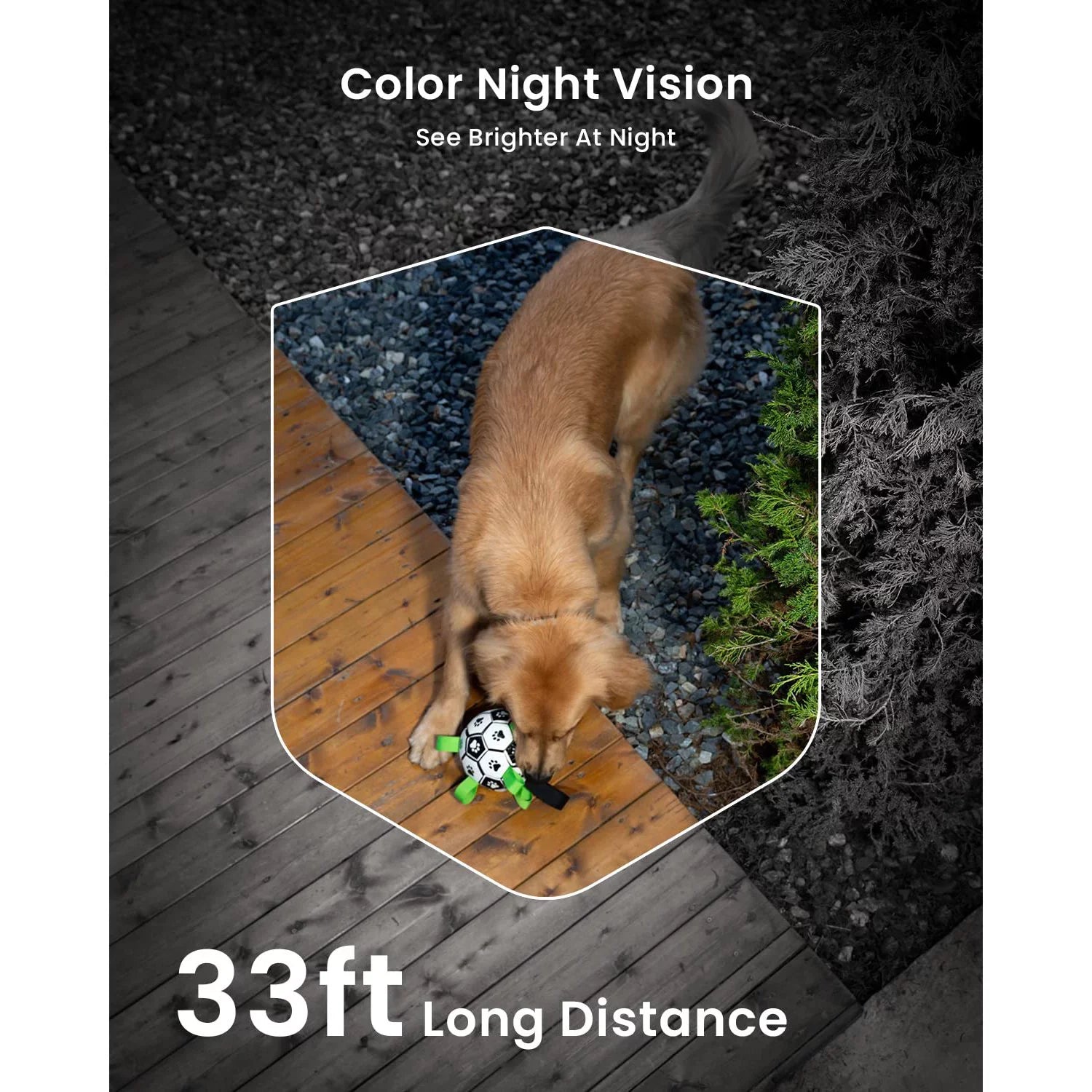 ieGeek; Wireless Security Camera; Outdoor; WiFi; Battery Powered; 2K Color Night Vision; Spotlight & Siren Wireless Camera; 2 Pack