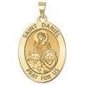 Picturesongold.Com Saint Daniel Oval Religious Medal Necklace Pendants Adult-2/3x3/4 14K Yellow Gold